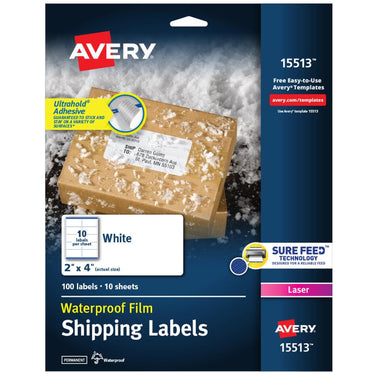 Avery Waterproof Printable Shipping Labels with Sure Feed, 2